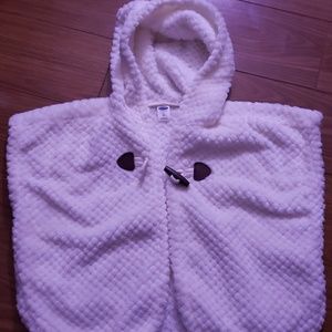 Toddler fleece poncho